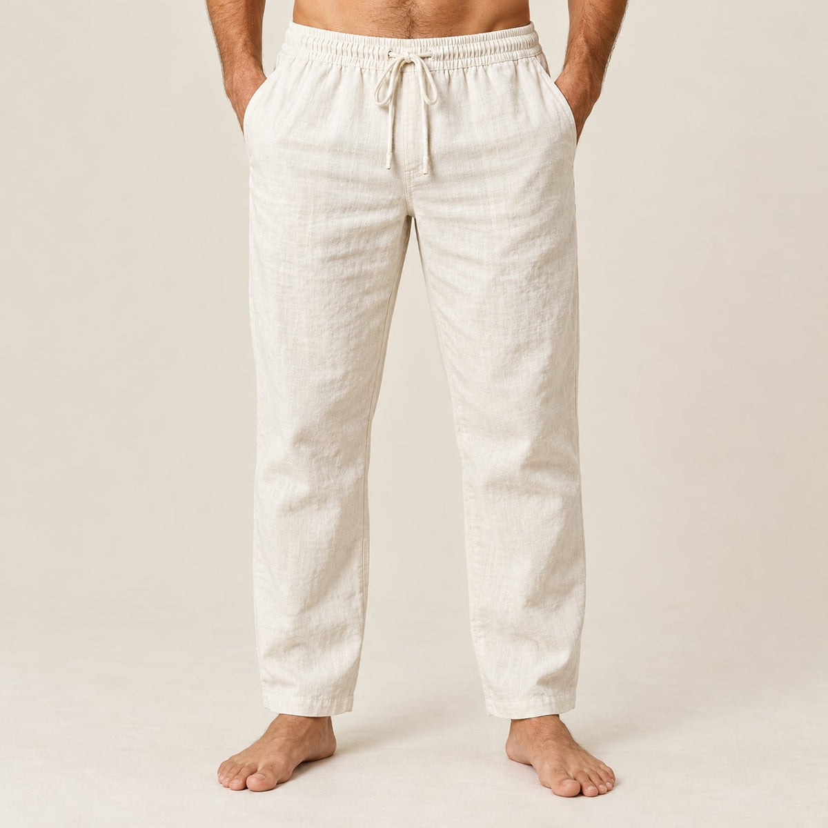 Calça Linho e Algodão off white
