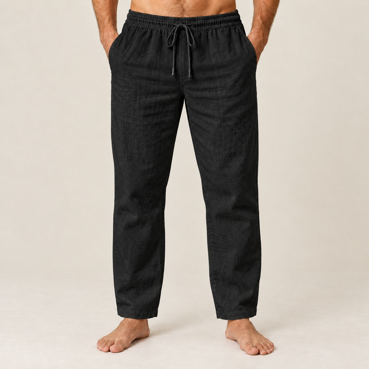 Calça Linho e Algodão preto