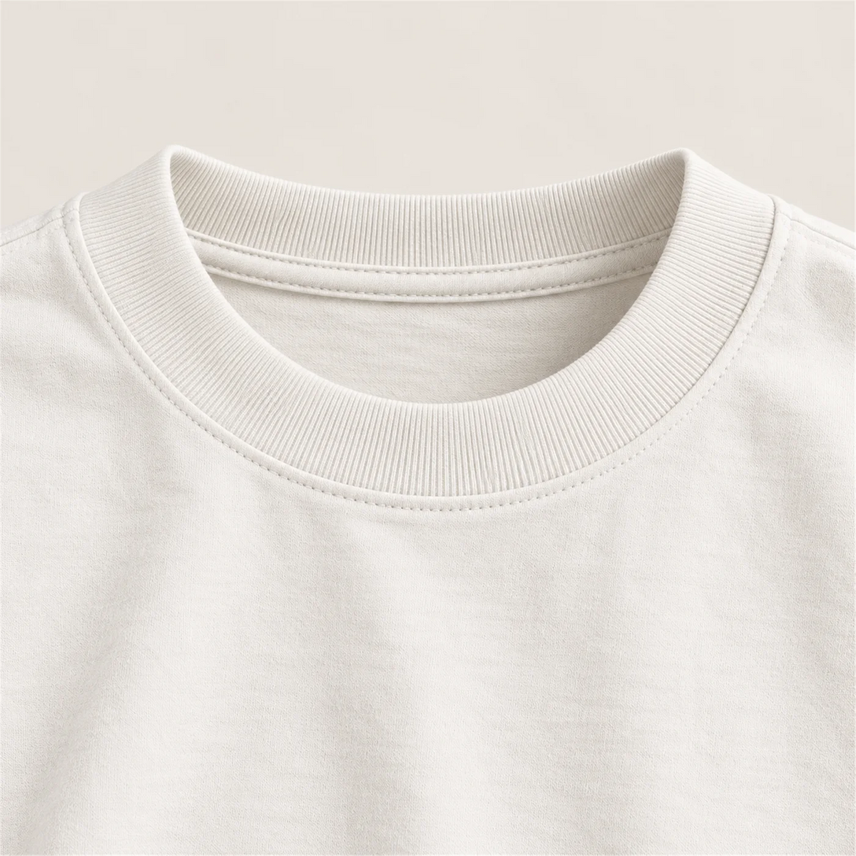 Gola canelada de 3 cm da camiseta Oversized — AquaShirt