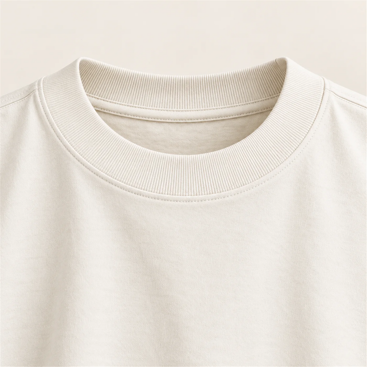 Gola canelada de 3 cm da camiseta Oversized — AquaShirt